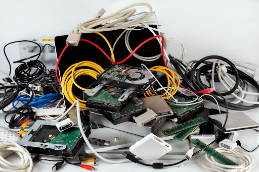 Grouping of electronics recycler material 